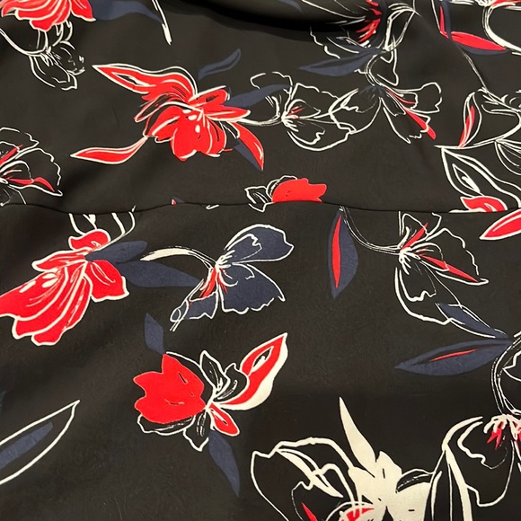 Halogen floral long sleeve A-line dress - Picture 6 of 9